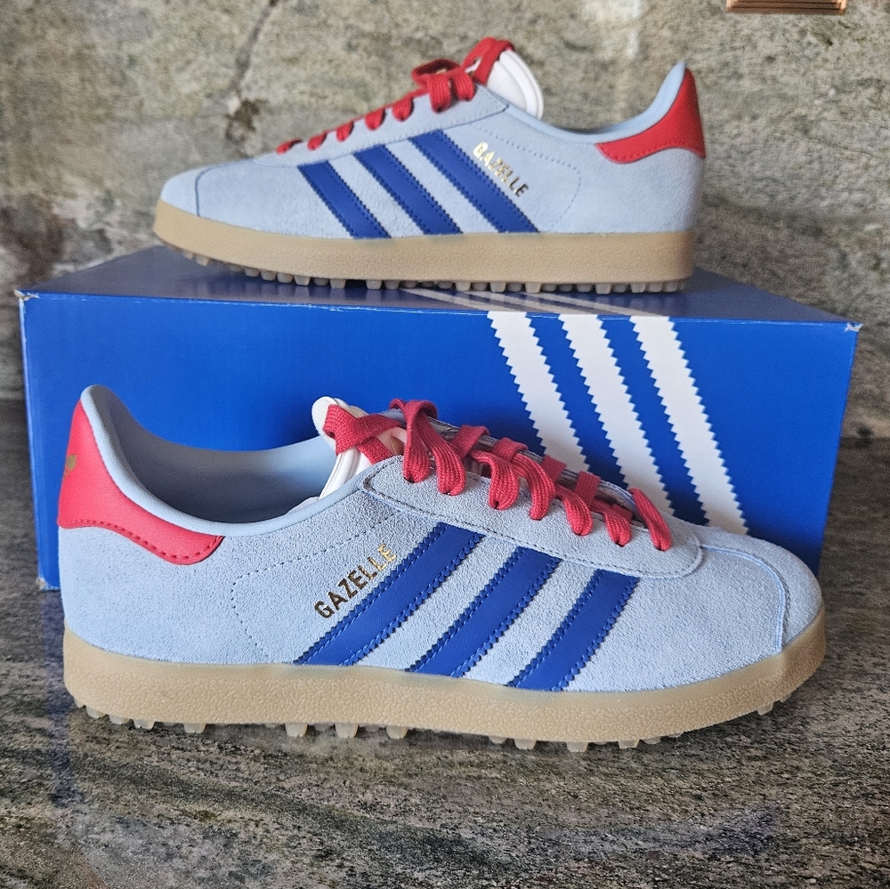 adidas Originals Red and Blue Athletic Shoes Classic Design